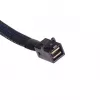 SilverStone SST-CPS05 cavo da Mini-SAS HD (SFF-8643) a SATA 7 pin con sideband, 4 lane, SAS 12 Gbit/s, 0,5 m, nero