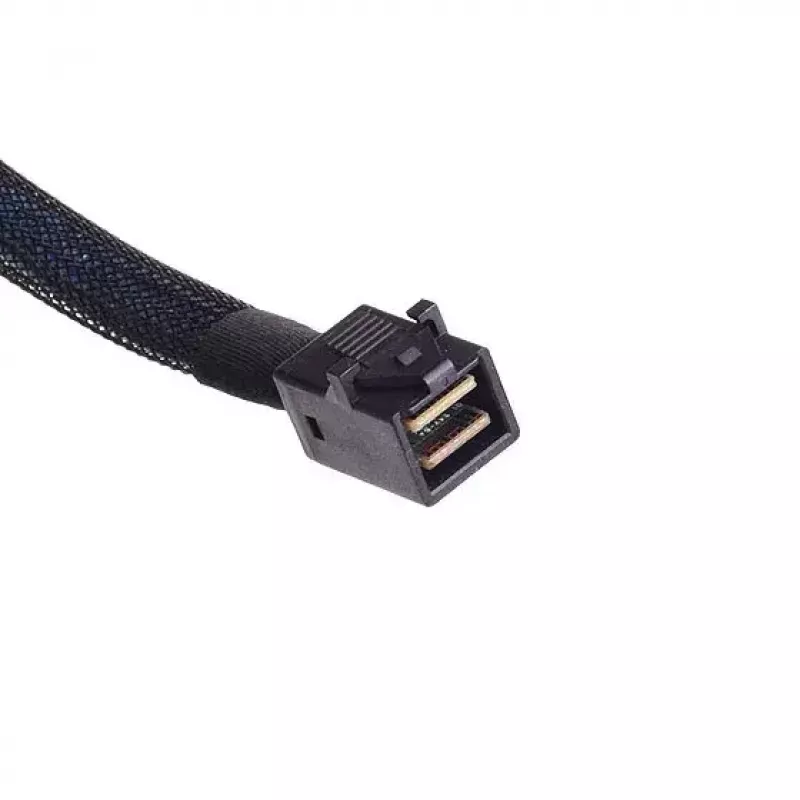 SilverStone SST-CPS05 cavo da Mini-SAS HD (SFF-8643) a SATA 7 pin con sideband, 4 lane, SAS 12 Gbit/s, 0,5 m, nero
