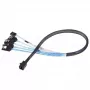 Cavo Silverstone CPS05 0,5 m Mini-SAS SFF-8643 su SATA 7-Pin