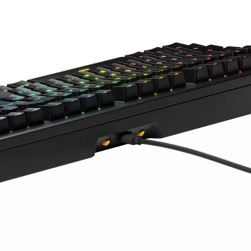 Glorious GMMK 3 100% Prebuilt tastiera gaming cablata, switch Fox, USB, US ANSI QWERTY, nera