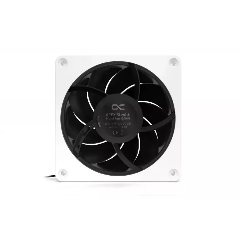 Ventola Alphacool Apex Stealth Metall 12 cm White 400-2000 RPM 20-29.9 dB