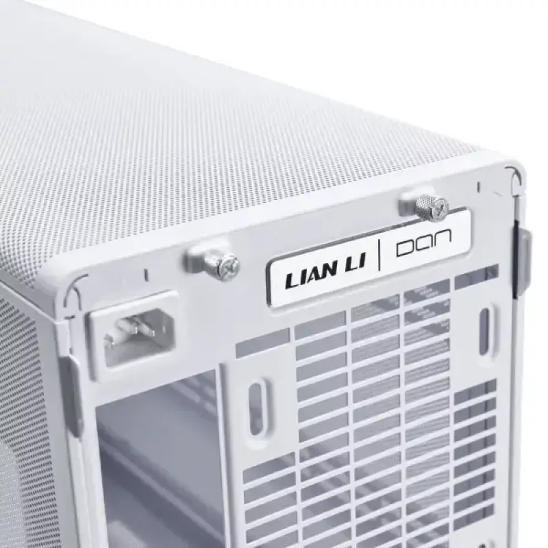 Case PC Lian Li A3-mATX Micro Tower bianco con accenti in legno — supporto Micro-ATX/Mini-ITX, alimentatori ATX/SFX/SFX‑L