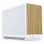 Case PC Lian Li A3-mATX Micro Tower bianco con accenti in legno — supporto Micro-ATX/Mini-ITX, alimentatori ATX/SFX/SFX‑L