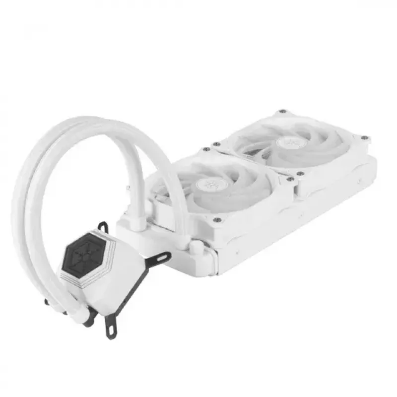 Dissipatore liquido all-in-one Silverstone SST-PF240W-ARGB-V2 12 cm bianco