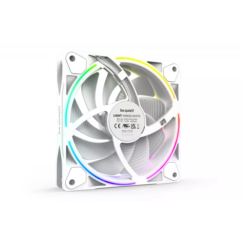 be quiet Light Wings White | 120mm PWM-High-Speed confezione da 3 ventole per case 12 cm