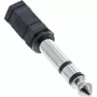 InLine adattatore audio 6,3 mm connettore maschio / 3,5 mm connettore femmina stereo, 3,5 mm jack femmina, 3,5 mm F, nero