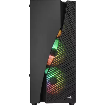 Case PC Aerocool WAVEBKV3 ATX in vetro temperato con 4 ventole RGB nero