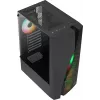Case PC Aerocool WAVEBKV3 ATX in vetro temperato con 4 ventole RGB nero