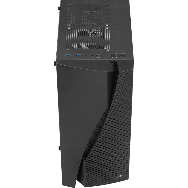 Case PC Aerocool WAVEBKV3 ATX in vetro temperato con 4 ventole RGB nero