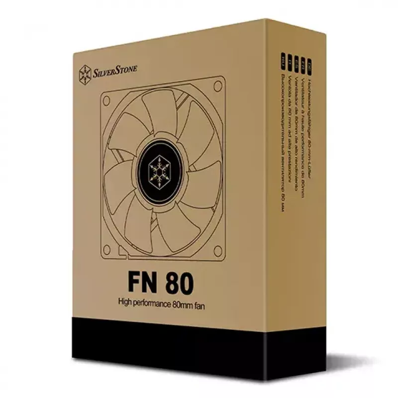 Ventola Silverstone FN80 8 cm nero 27.81 cfm 1.86 mmH2O