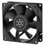 Ventola Silverstone FN80 8 cm nero 27.81 cfm 1.86 mmH2O