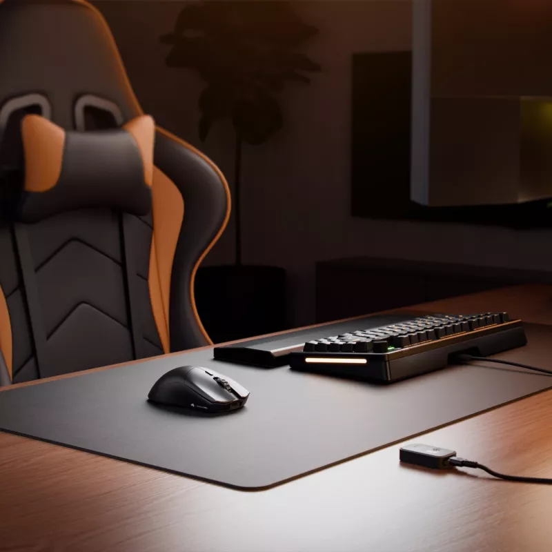 Mouse da gaming wireless GLORIOUS Series 2 PRO (per destrimani) – 26.000 DPI, RF Wireless + USB‑C, 4K/8K Hz, 6 tasti, nero