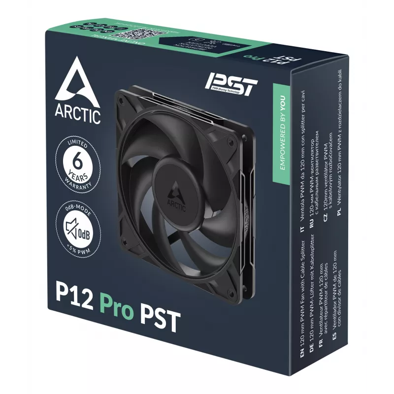 ARCTIC Freezer P12 Pro PST – ventola PWM da 120 mm con splitter per cavi