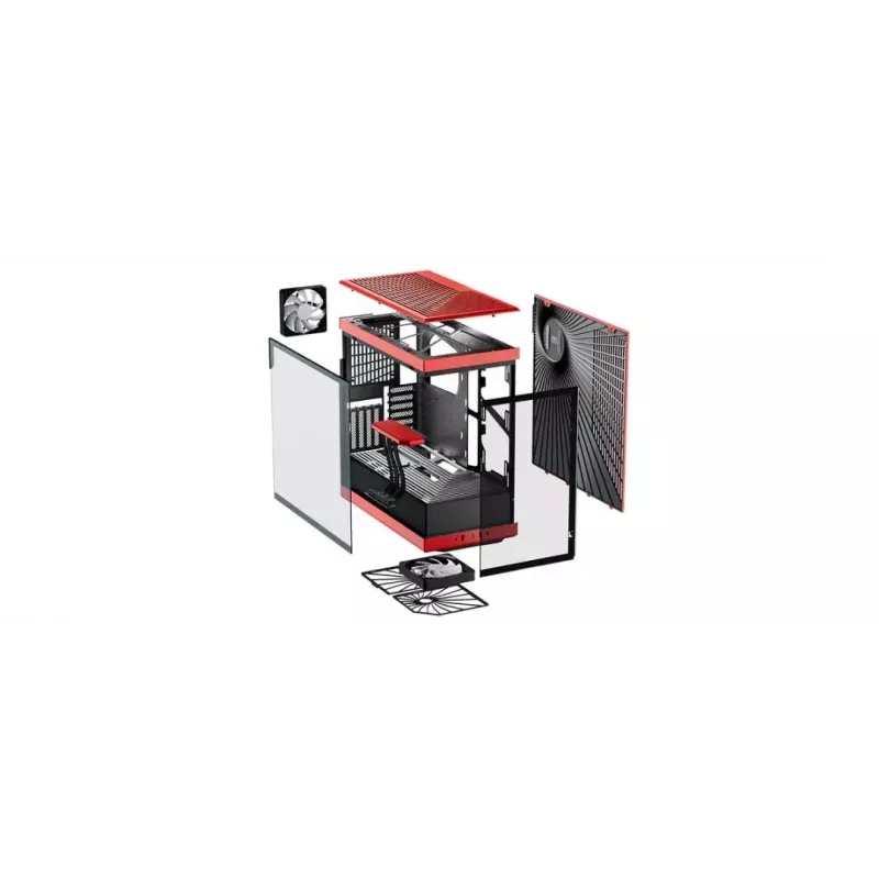Case per PC HYTE Y40 Midi Tower nero, rosso