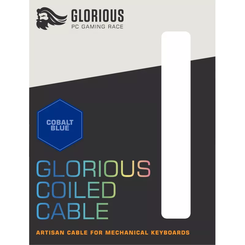 Cavo avvolto Glorious Gaming blu 1,37 m