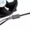 SilverStone SST-CPF05 cavo di riduzione velocità ventola PWM, 10 cm, confezione da 2, nero