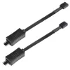 SilverStone SST-CPF05 cavo di riduzione velocità ventola PWM, 10 cm, confezione da 2, nero