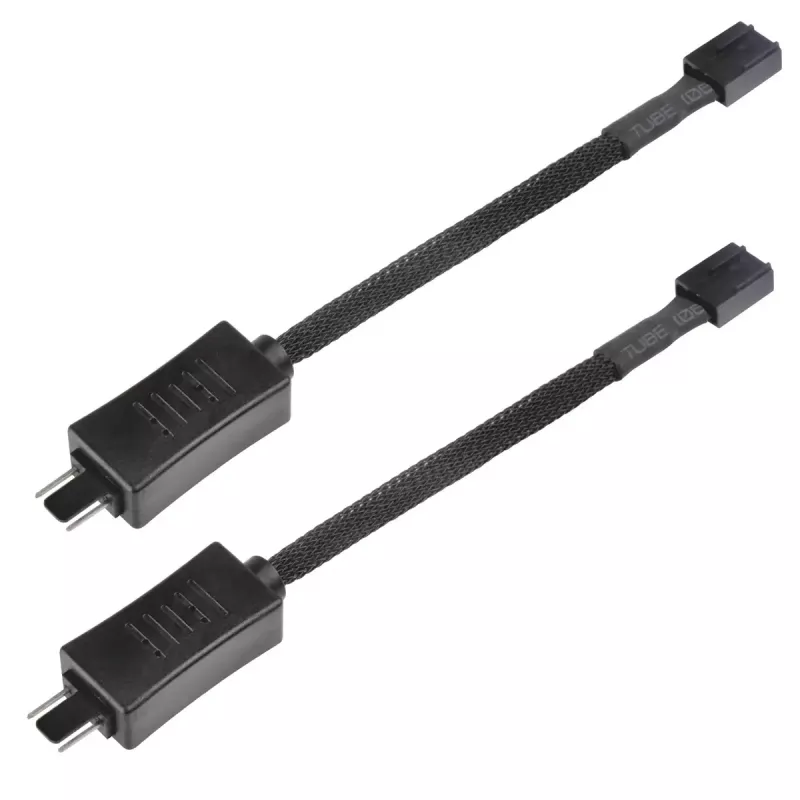 SilverStone SST-CPF05 cavo di riduzione velocità ventola PWM, 10 cm, confezione da 2, nero