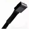 SilverStone SST-CPF05 cavo di riduzione velocità ventola PWM, 10 cm, confezione da 2, nero