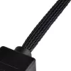 SilverStone SST-CPF05 cavo di riduzione velocità ventola PWM, 10 cm, confezione da 2, nero