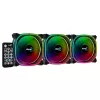 Aerocool ASTRO12PRO kit 3 ventole PC 12 cm LED RGB antivibrazione telecomando