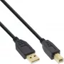 InLine 34550S cavo USB 2.0 tipo A maschio / tipo B maschio, contatti placcati in oro, 10 m, nero