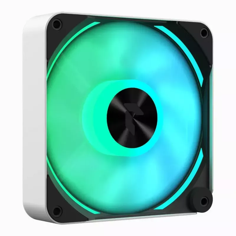 APNX FP2-120 PWM ARGB ventola per case, 120 mm, 500–1800 giri/min, 83,85 CFM, 34,8 dB, bianca