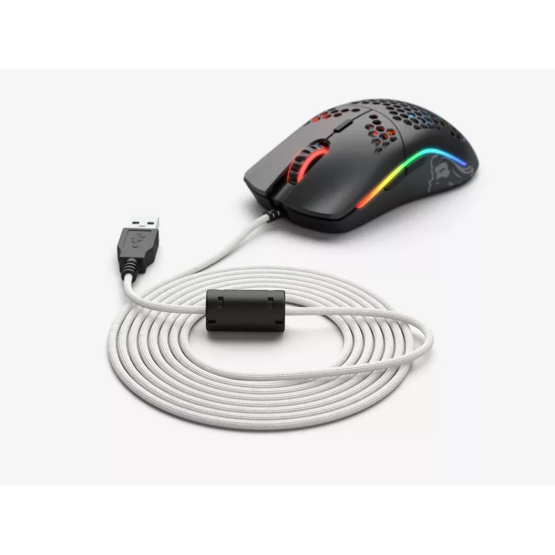 Glorious Ascended Cable V2 cavo mouse USB-A intrecciato G-ASC-WHITE, 2 m, Arctic White
