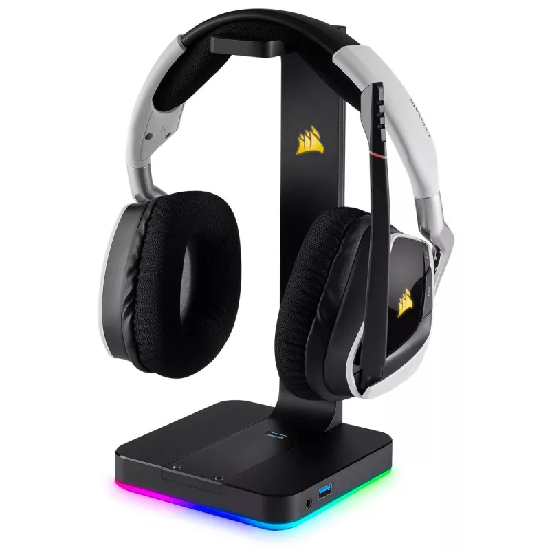 Supporto per cuffie CORSAIR - ST100 RGB Premium - con supporto 7.1 Surround - illuminazione RGB personalizzabile