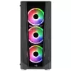 Case PC Aerocool PRISMBKV3 ATX nero 4 ventole ARGB frontale laterale in vetro temperato