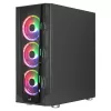 Case PC Aerocool PRISMBKV3 ATX nero 4 ventole ARGB frontale laterale in vetro temperato