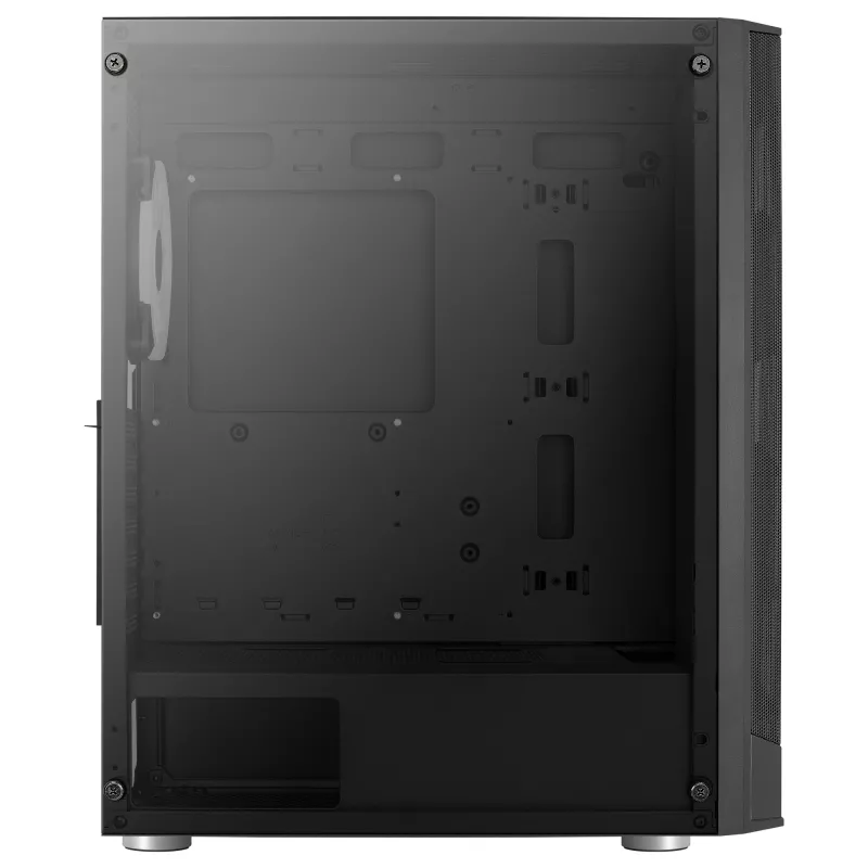 Case PC Aerocool PRISMBKV3 ATX nero 4 ventole ARGB frontale laterale in vetro temperato