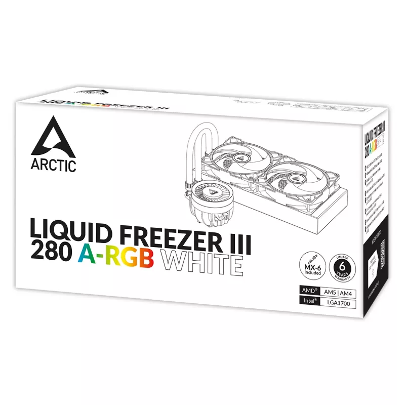 ARCTIC Liquid Freezer III 280 A-RGB - dissipatore CPU all-in-one multi-compatibile con A-RGB
