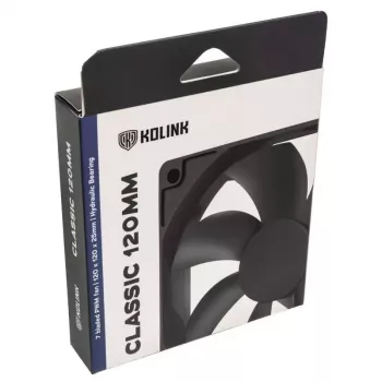 Ventola per case Kolink Classic HDB 120 mm, 1500 RPM, 52.15 CFM, nero