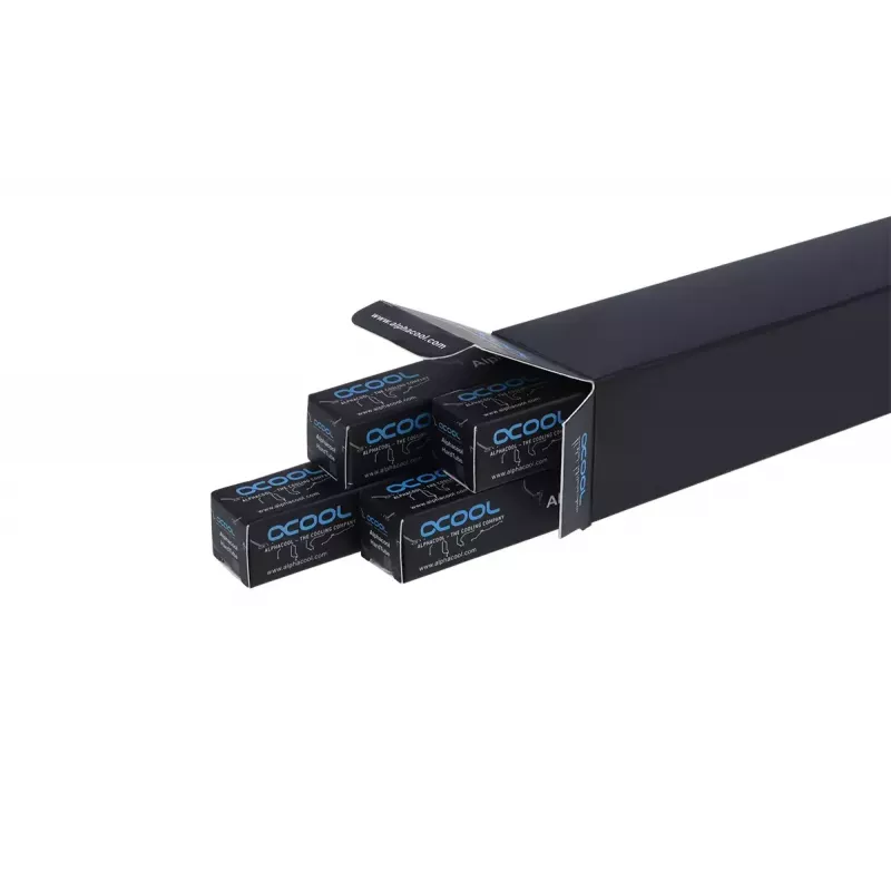 Alphacool 18444 HardTube tubo in acrilico (PMMA) 16/13 mm, 80 cm, trasparente, set da 4 pezzi