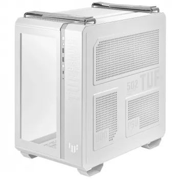 Case PC ASUS TUF Gaming GT502 PLUS Midi Tower bianco — ATX, vetro temperato, USB-C, 8 slot di espansione