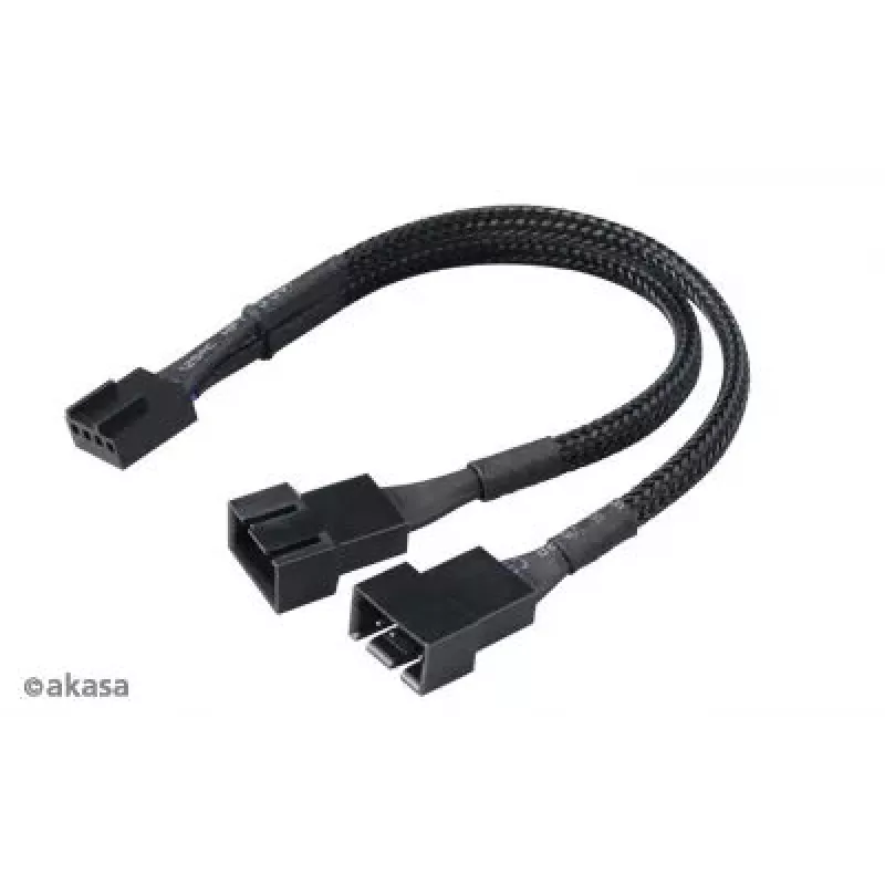 Bundle splitter ventole Akasa AK-CBFA04-KT04 — confezione da 4 cavi splitter PWM per ventole