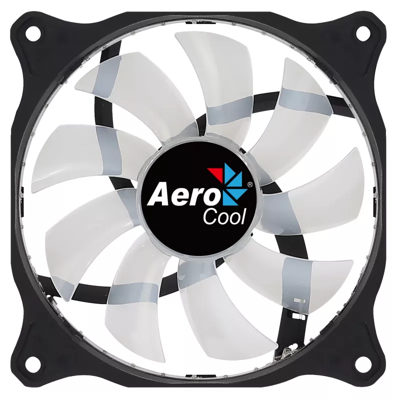 Ventola per case AEROCOOL COSMO12FRGB 120 mm, 1000 giri/min, 15 LED RGB, connettore Molex, 3,72 W, nero