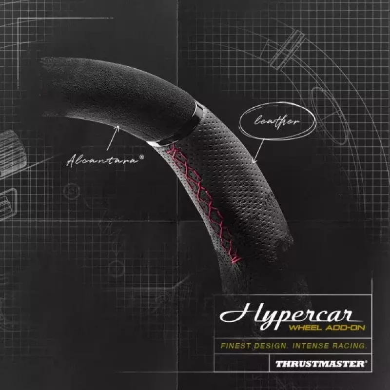 Thrustmaster Hypercar Wheel Add-On nero, argento volante PC, PlayStation 4, PlayStation 5, Xbox, Xbox One