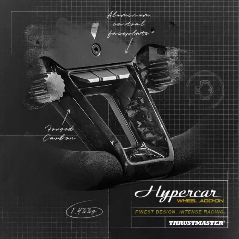 Thrustmaster Hypercar Wheel Add-On nero, argento volante PC, PlayStation 4, PlayStation 5, Xbox, Xbox One