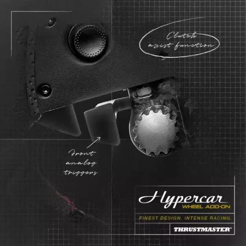 Thrustmaster Hypercar Wheel Add-On nero, argento volante PC, PlayStation 4, PlayStation 5, Xbox, Xbox One