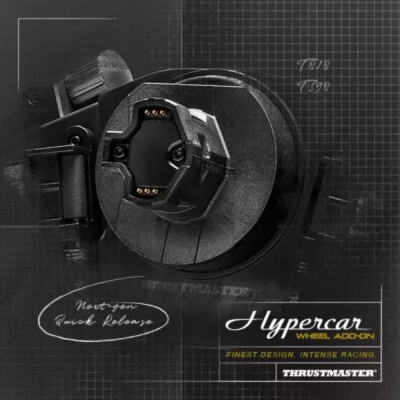 Thrustmaster Hypercar Wheel Add-On nero, argento volante PC, PlayStation 4, PlayStation 5, Xbox, Xbox One