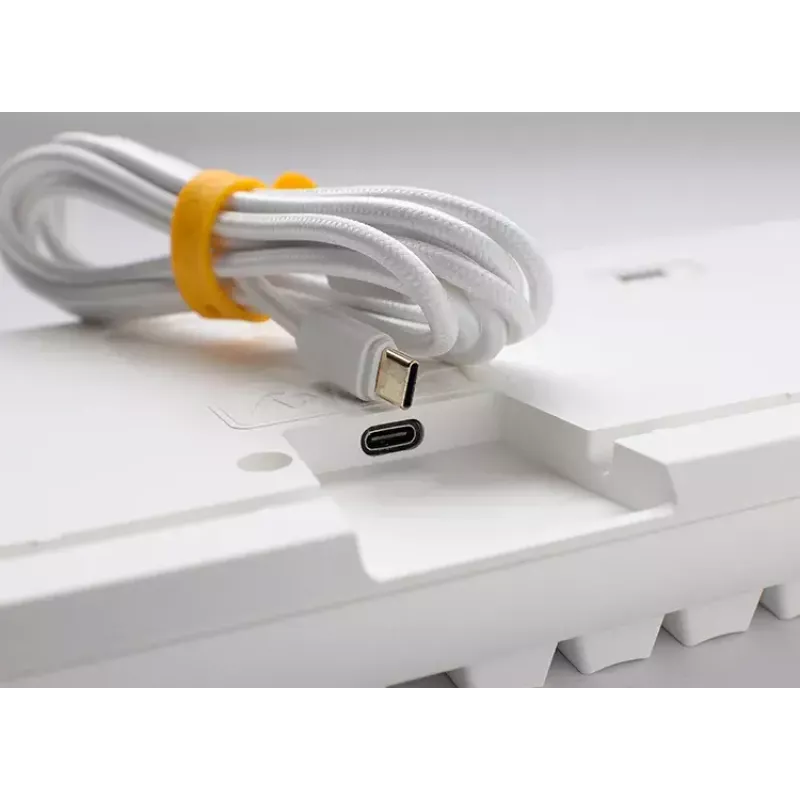 Tastiera Ducky One 3 Classic Pure White Gaming USB tedesca meccanica RGB