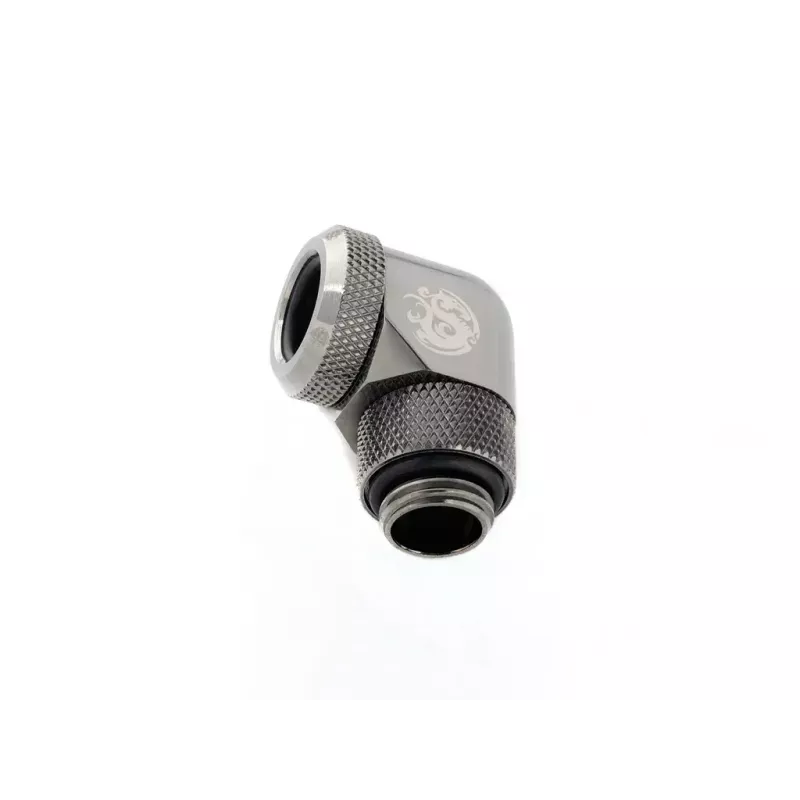 Bitspower Multi-Link adattatore 90°, G1/4 maschio per tubo rigido da 12 mm OD, girevole, grigio (BP-BSE90RML)