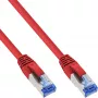 Cavo patch InLine S/FTP PiMF Cat.6A halogen-free 500MHz rosso 10m