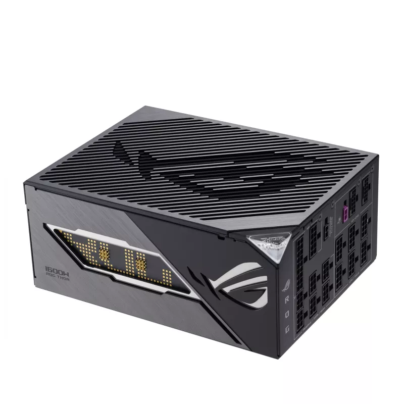 Alimentatore ASUS ROG THOR-1600T3-GAMING 1600 W, 80 PLUS Titanium, ATX 3.1, completamente modulare, display OLED