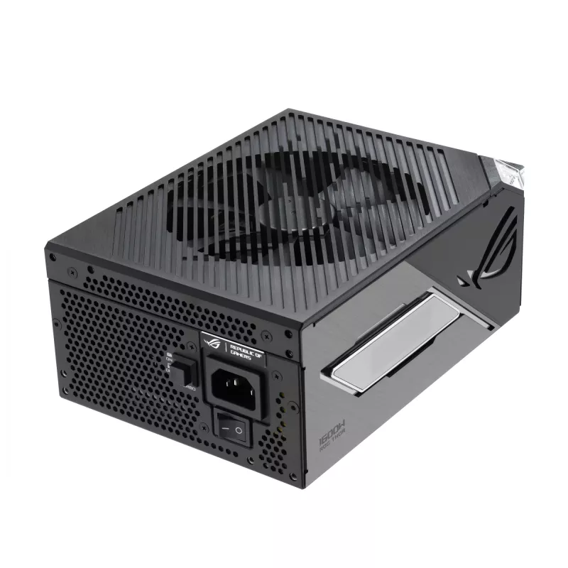 Alimentatore ASUS ROG THOR-1600T3-GAMING 1600 W, 80 PLUS Titanium, ATX 3.1, completamente modulare, display OLED