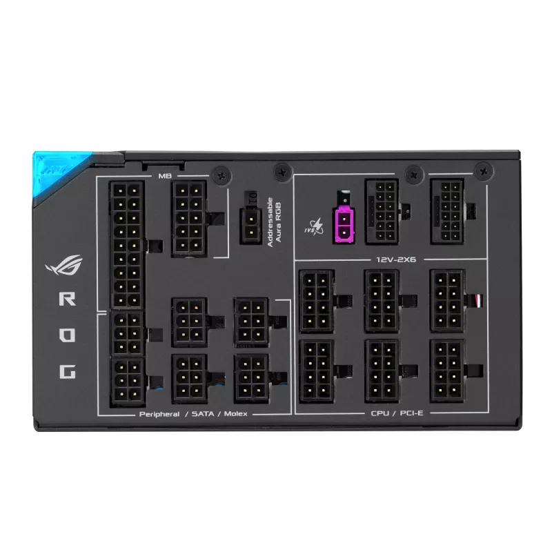 Alimentatore ASUS ROG THOR-1600T3-GAMING 1600 W, 80 PLUS Titanium, ATX 3.1, completamente modulare, display OLED