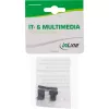 InLine adattatore di rete interno 180° ATX connettore maschio 6-Pin su connettore femmina reverse nero 26636F