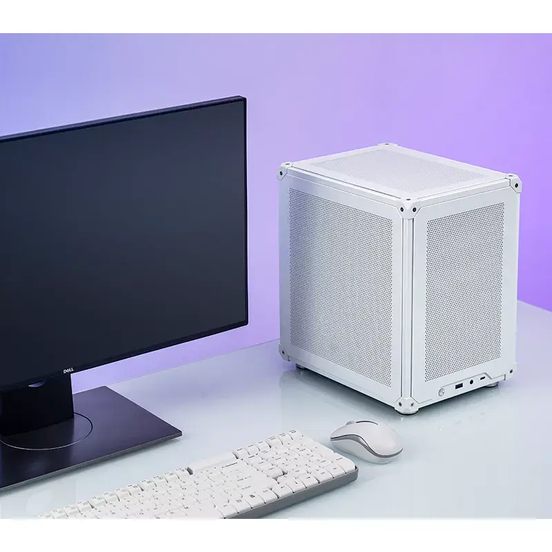 Case PC Jonsbo C6 Mini Tower bianco